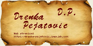 Drenka Pejatović vizit kartica
